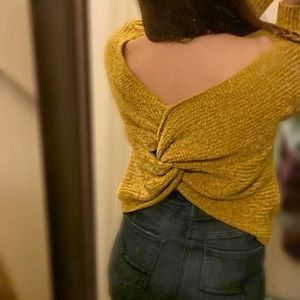 NWOT Twisted-Back Sweater